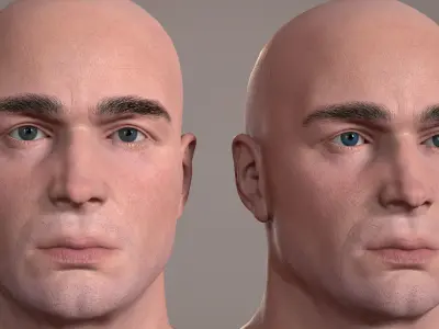 Model of a realistic eye  Low-poly 3D model