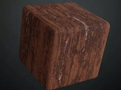 Rustic Nailed Wood Planks PBR Seamless Texture