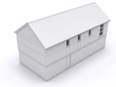 Townhouse 04 Low-poly 3D model purchase