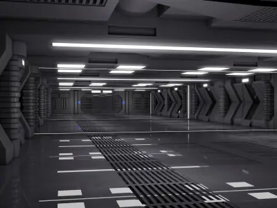 Sci Fi Room 3D model