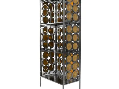 Christophe Come Honey Silver Cabinet 3D model