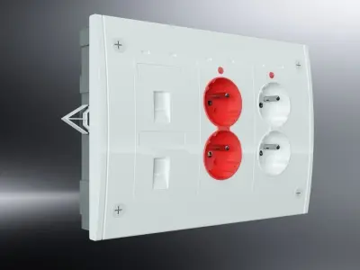 Wall Plugs Pack Low-poly 3D model