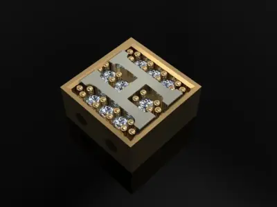 alphabet bracelet  3D print model