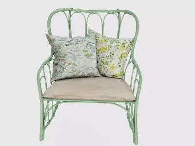 Weldon Rattan Chair  3D model