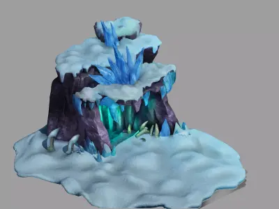 Kunlun Snow Mountain - Cave 03 3D model