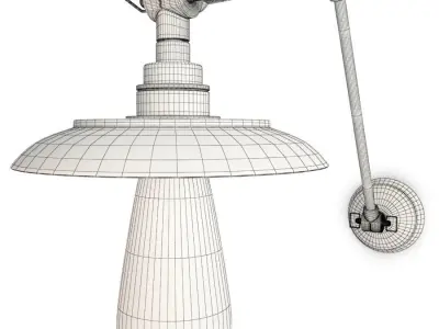 Industrial Wall Lamp Reznor 3D model