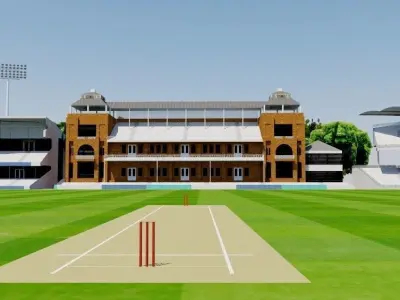 Lords Cricket Ground - London Low-poly 3D model