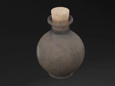 Elixir Potion Bottle  Low-poly 3D model