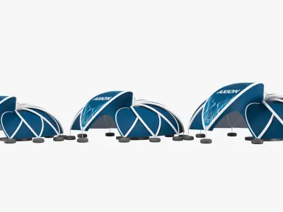 Tents Flower inflatable Axion 3D model