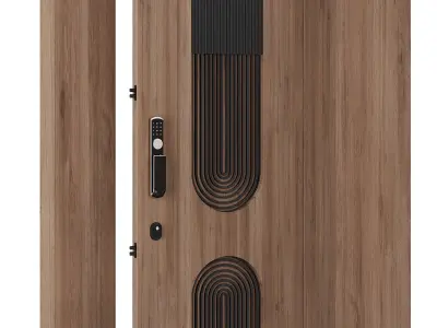 Entrance door set186 3D model