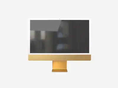 Apple imac 2021 v1 002 Low-poly 3D model