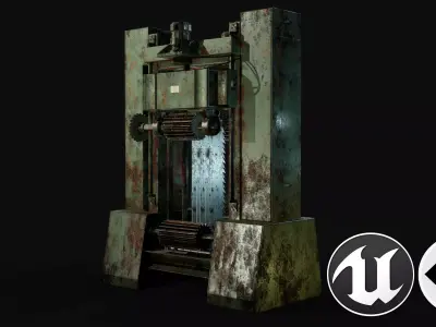 Frame Saw Low-poly 3D model