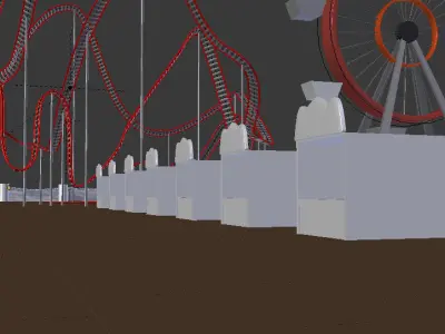 Carnival Scene Free 3D model