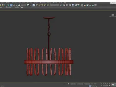 Revel Chandelier Low-poly 3D model