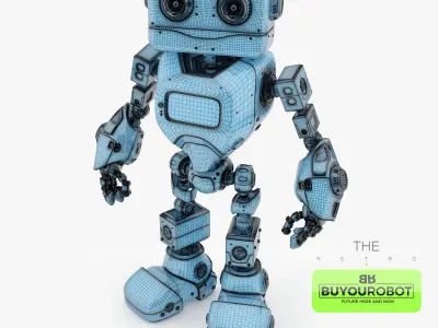 Retro Robot 3D model