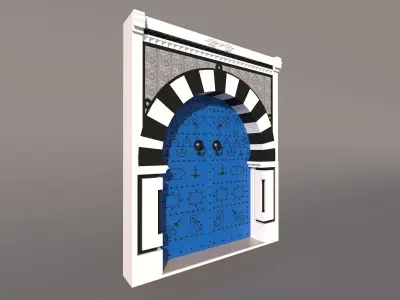 Tunisian door 3D model