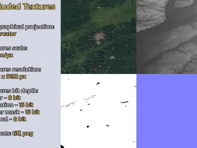 Suihua China City Landscape 3D Model 3D model