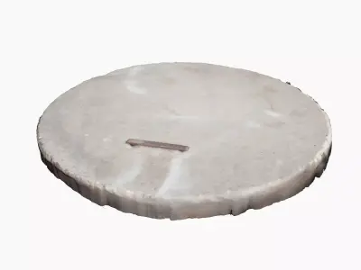 Concrete Cover Low-poly 3D model