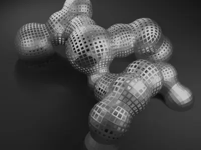 Simple Universal Organic Blob Sculptures Pack Low-poly 3D Low-poly 3D model purchase