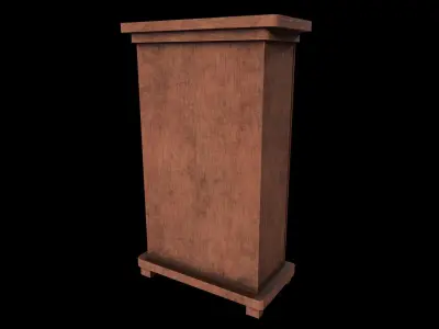 Cabinet Game Ready Low-Poly Low-poly 3D model