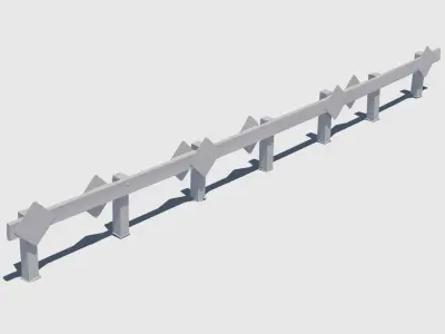 End of Road Marker 3D model