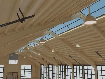 Horse Riding Hall 3D model