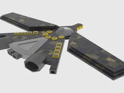 Cosmos 500-S Spaceship  Low-poly 3D model