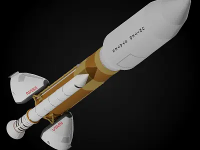 Martin Marietta Unmanned Launch Vehicle 3D model