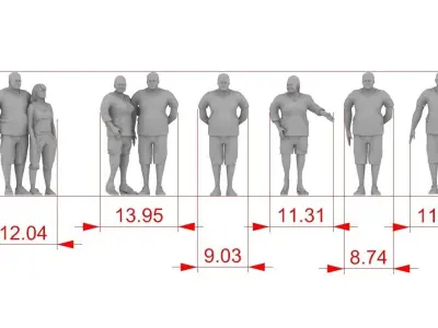 Fat Family  3D print model