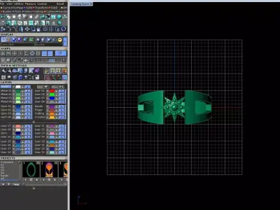 Architectural Star Ring 3D print model