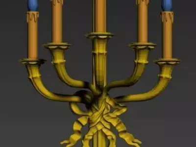 vintage wall lamp 4 Low-poly 3D model