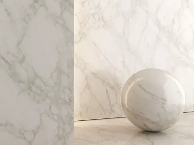 Marble Material and Porcelain Stoneware Tiles - Set 04 Texture