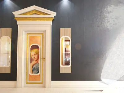 Queen Door 3D model