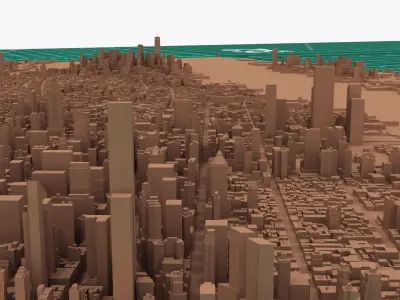 New York Manhattan Printable 3D print model