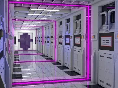 Sci Fi Interior  3D model