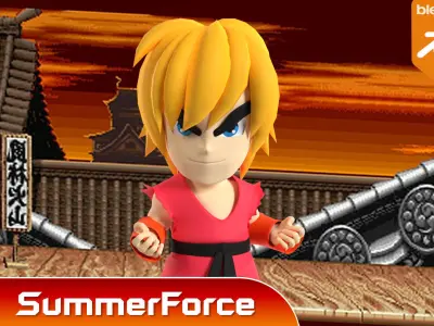 Ken SD - Street Fighter 3D model