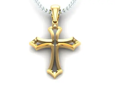 Light Gold Cross New Design  CP 42 3D print model
