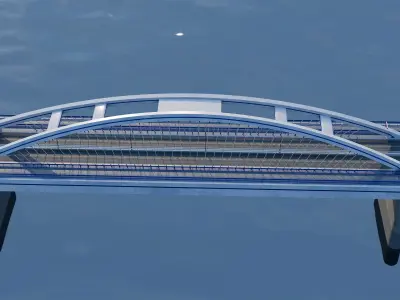 Most Apollo Bridge High Quality 3D Model Textured 3D model