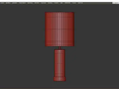 CYLINDER ACCENT USB TABLE LAMP Low-poly 3D model