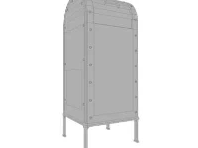 Letter Box Low-poly 3D model
