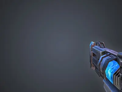 Energy Scepter Ultra Weapon Low-poly 3D model