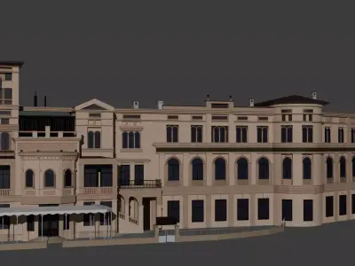 Kertsch Villa Facade - Historic Landmark from Brasov 3D model