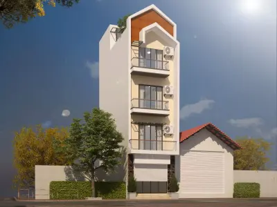 Modern house Detail 3D model 3D model