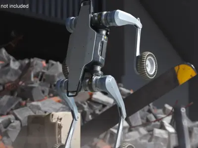  Lynx Traversal Robot Used Front Wheel Balance Pose 