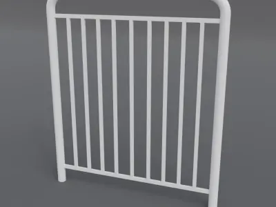 Bike street parking for diorama Low-poly 3D model