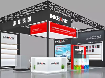 Booth Exhibition Stand Stall 9x6m Height 440cm 3 Open 3D model 3D model
