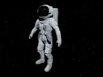 Astronaut Raw Sculpt 3D model