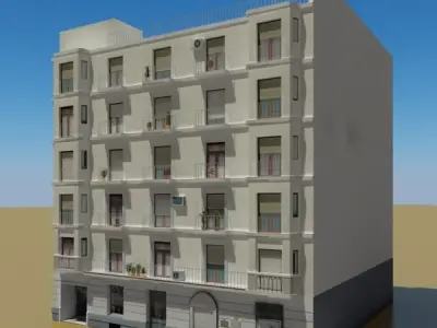 Building apartment - apartment 3D model