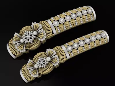 NEW 24 INDIAN BANGLES COMPLETE LOT 3D print model