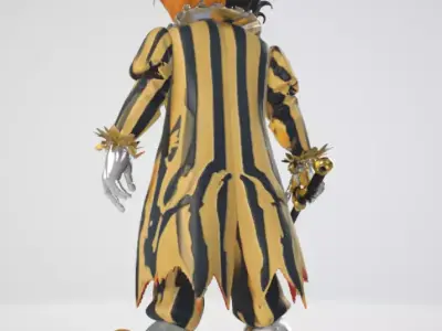 YellowBlack Evil Clown 3D print model